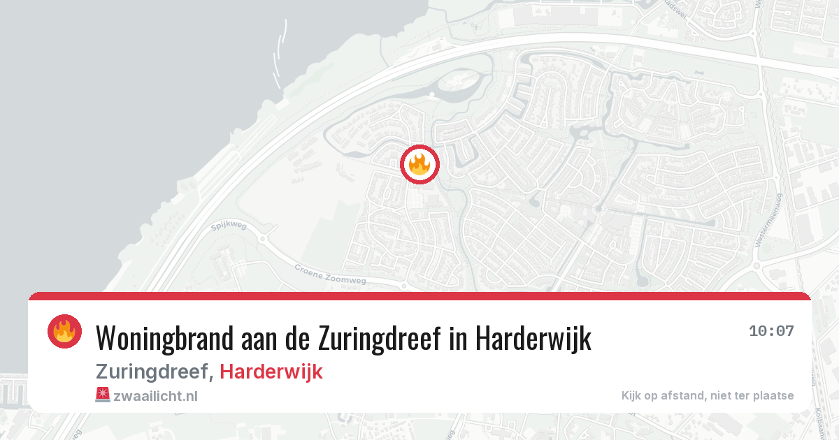 Woningbrand aan de Zuringdreef in Harderwijk — 13 mei 2026