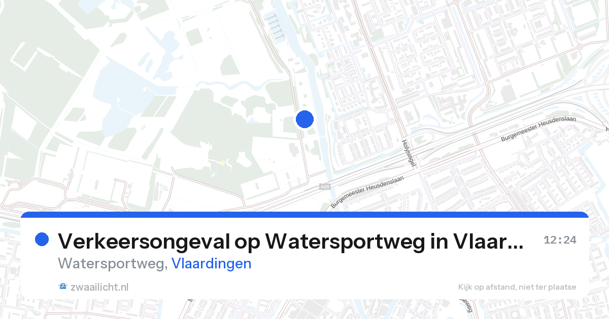 Verkeersongeval op Watersportweg in Vlaardingen — 26 apr 2026