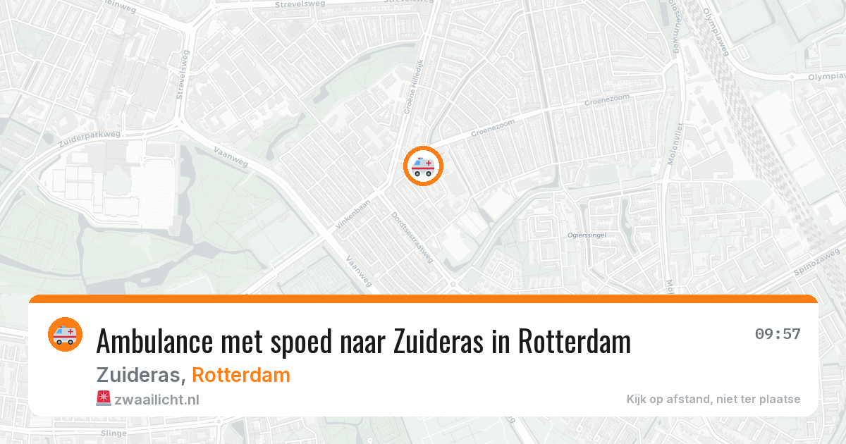 Ambulance met spoed naar Zuideras in Rotterdam — 2 jun 2026