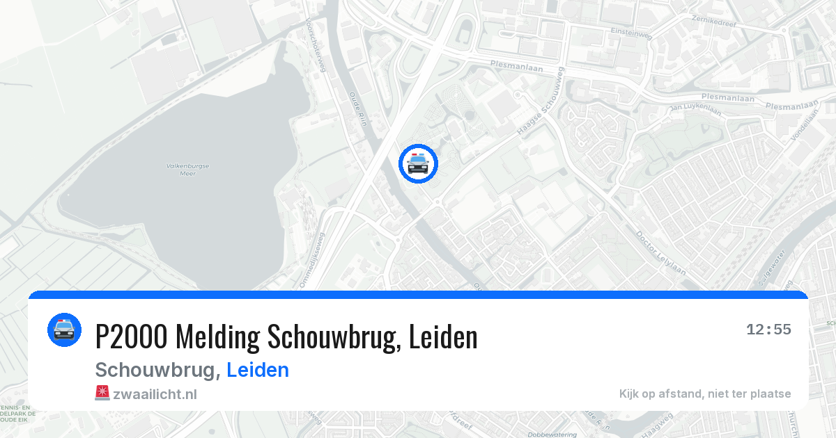 P2000 Melding Schouwbrug, Leiden — 15 apr 2026