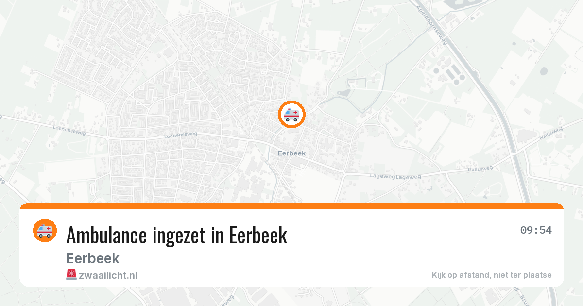 Ambulance ingezet in Eerbeek — 30 jul 2026