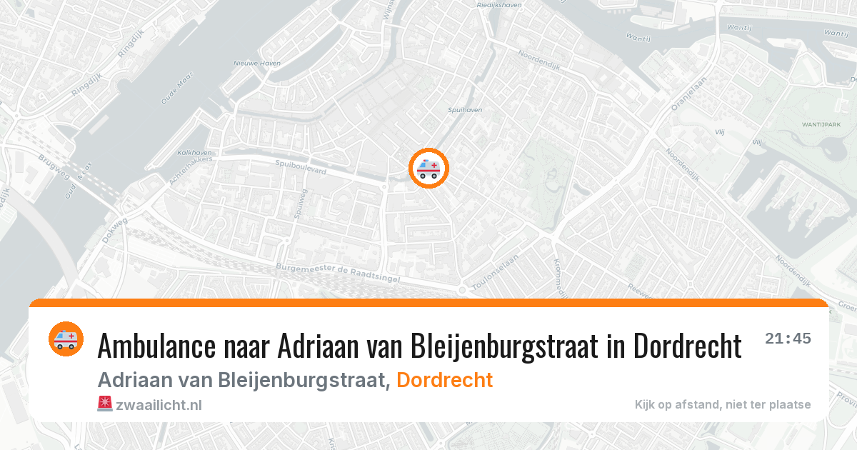 Ambulance naar Adriaan van Bleijenburgstraat in Dordrecht — 13 mei 2026