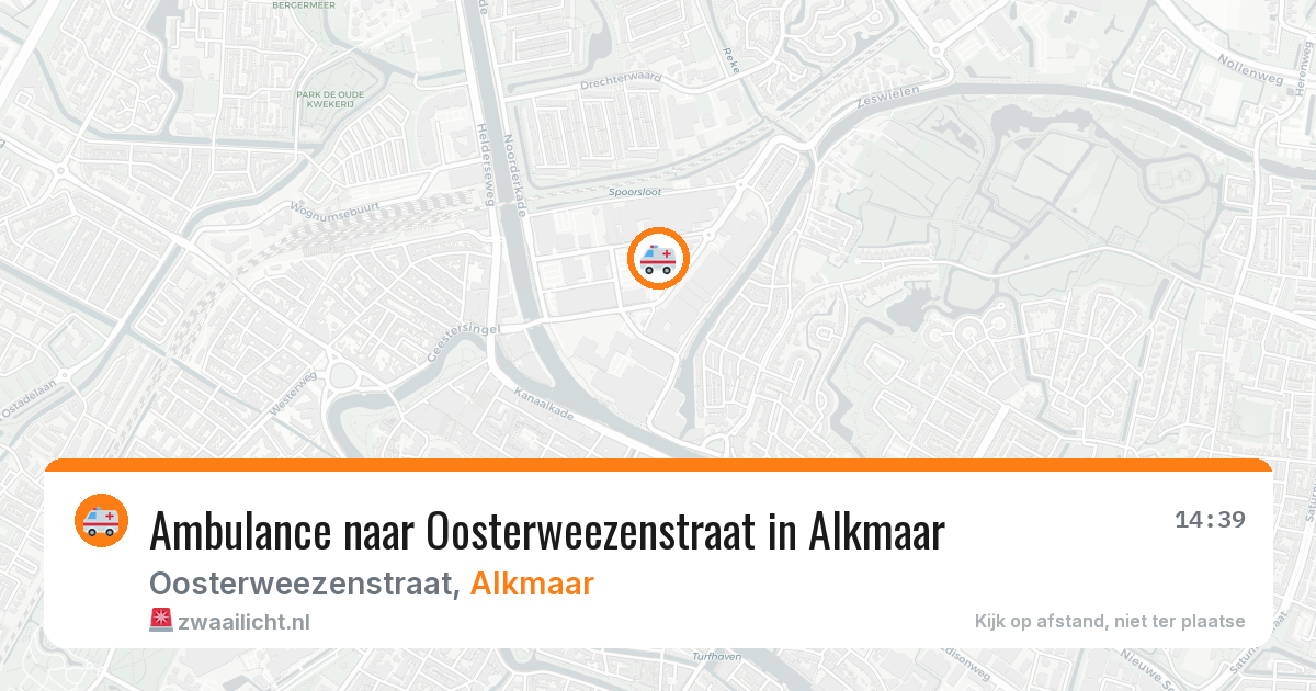 Ambulance naar Oosterweezenstraat in Alkmaar — 11 jun 2026