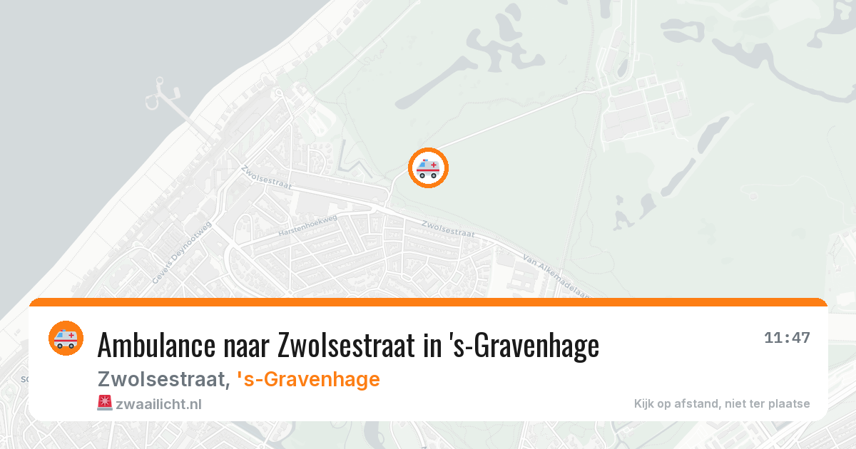 Ambulance naar Zwolsestraat in 's-Gravenhage — 27 mei 2026