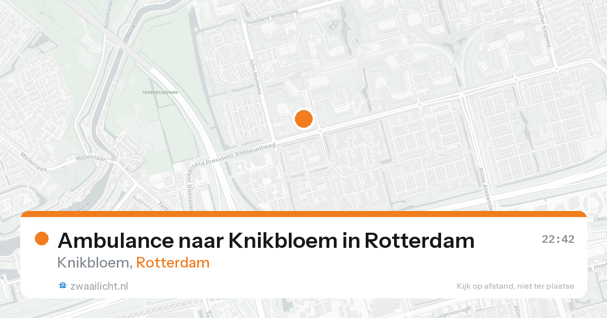 Ambulance naar Knikbloem in Rotterdam — 9 jul 2026