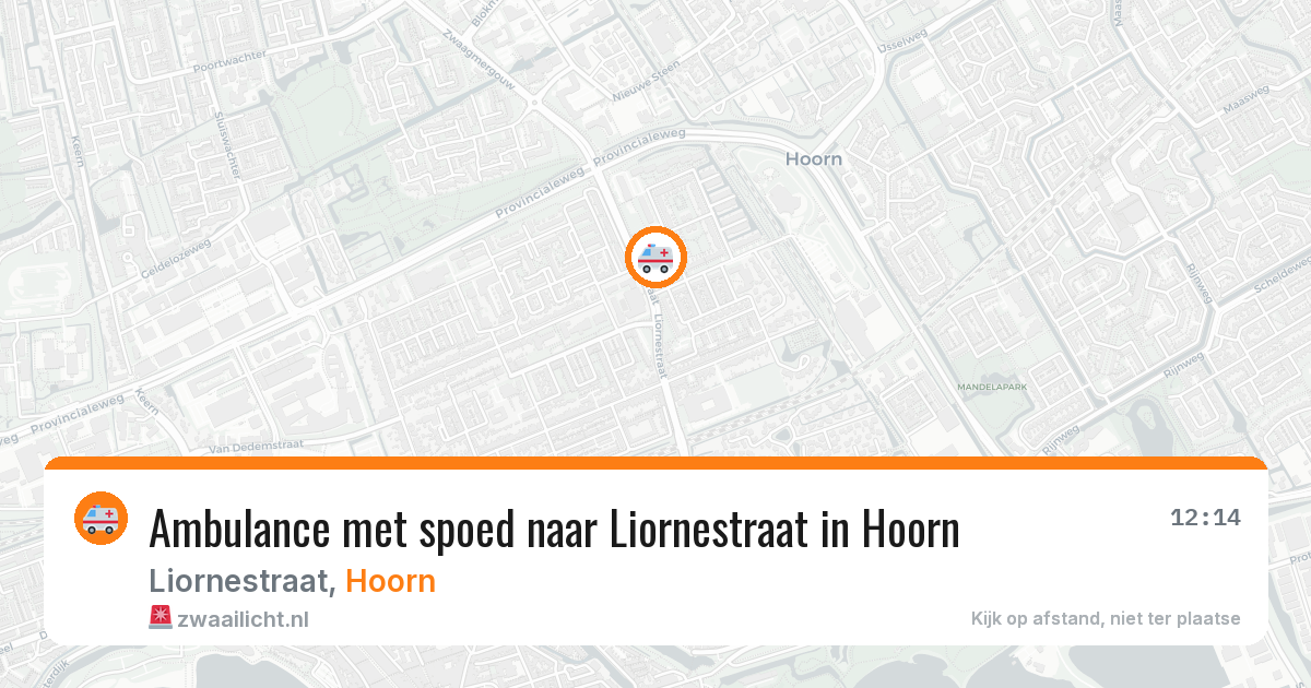 Ambulance met spoed naar Liornestraat in Hoorn — 27 mei 2026