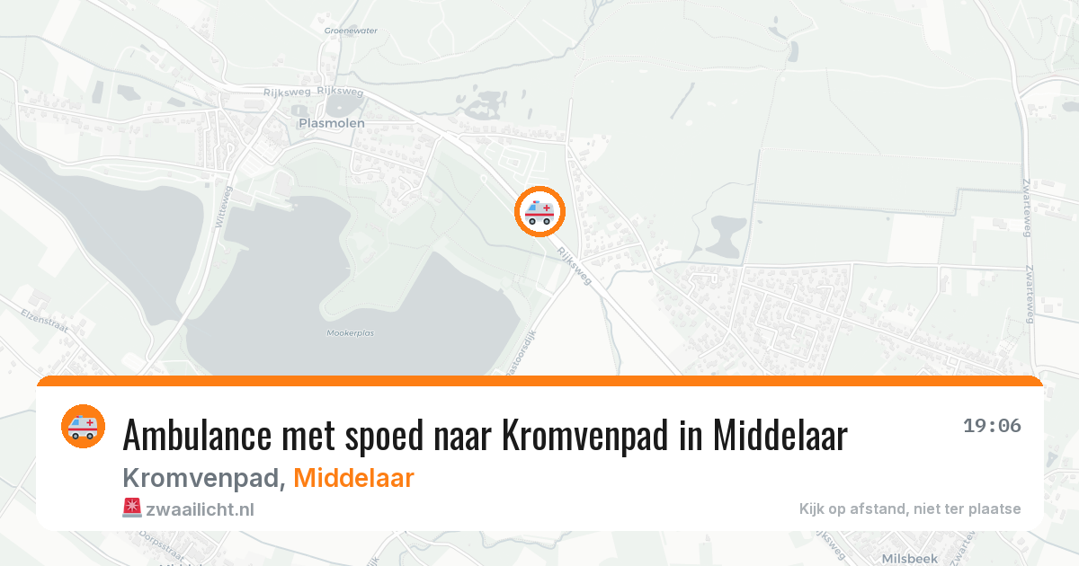 Ambulance met spoed naar Kromvenpad in Middelaar — 25 jun 2026