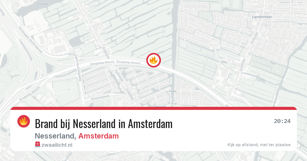 Brand bij Nesserland in Amsterdam — 11 jun 2026