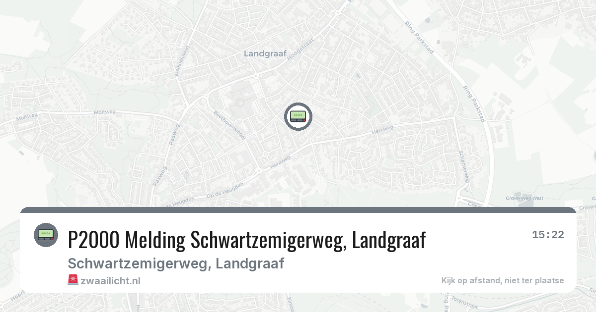 P2000 Melding Schwartzemigerweg, Landgraaf — 19 jun 2026