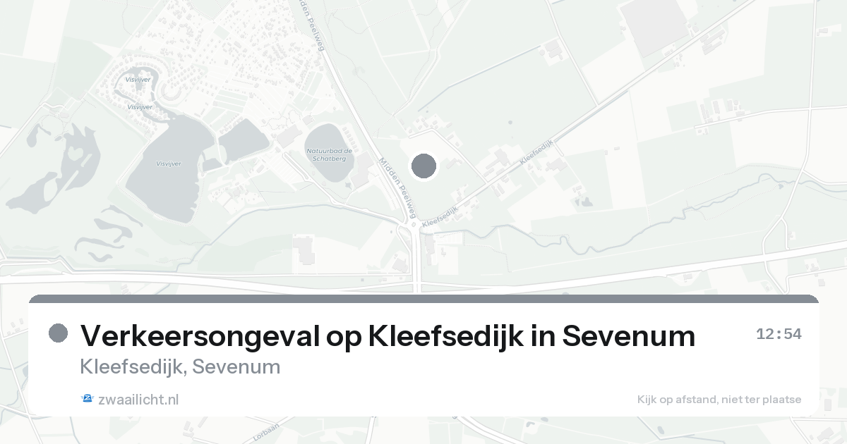 Verkeersongeval op Kleefsedijk in Sevenum — 31 jan 2026