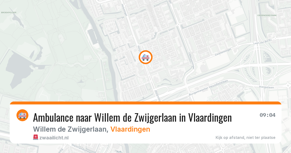 Ambulance naar Willem de Zwijgerlaan in Vlaardingen — 28 apr 2026