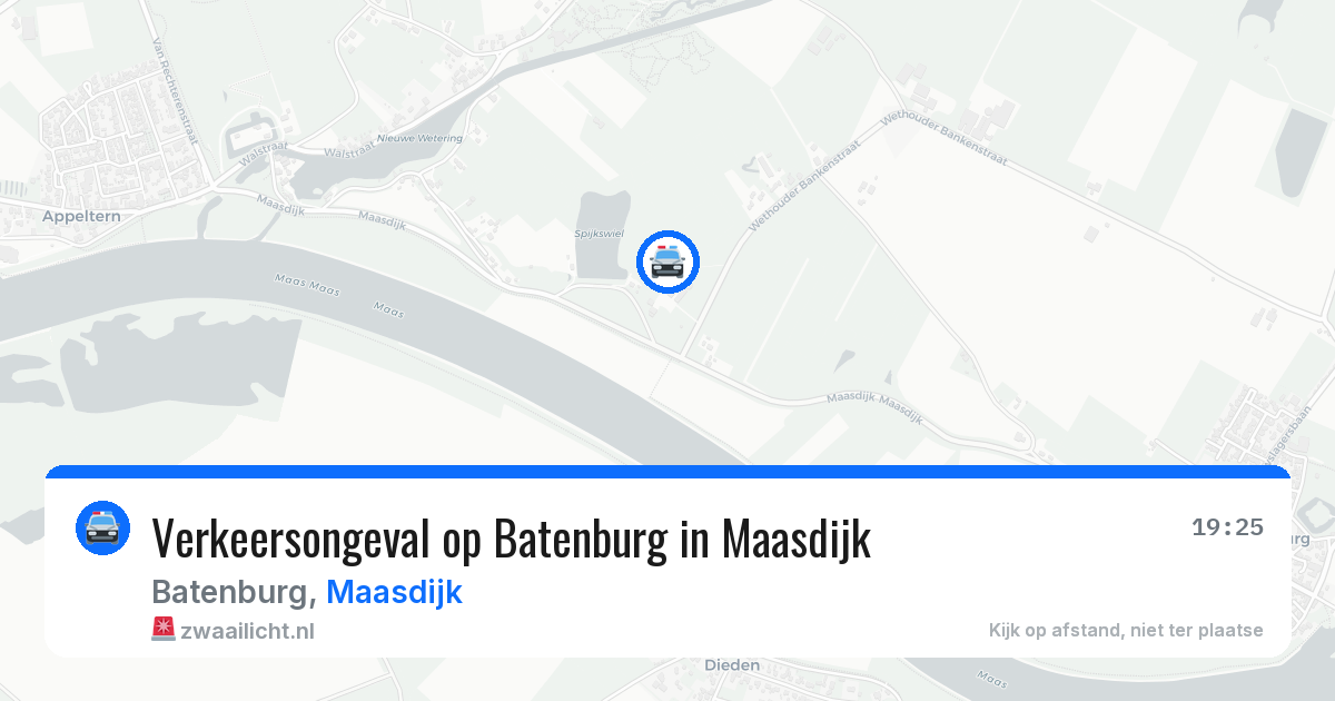 Verkeersongeval op Batenburg in Maasdijk — 2 mei 2026