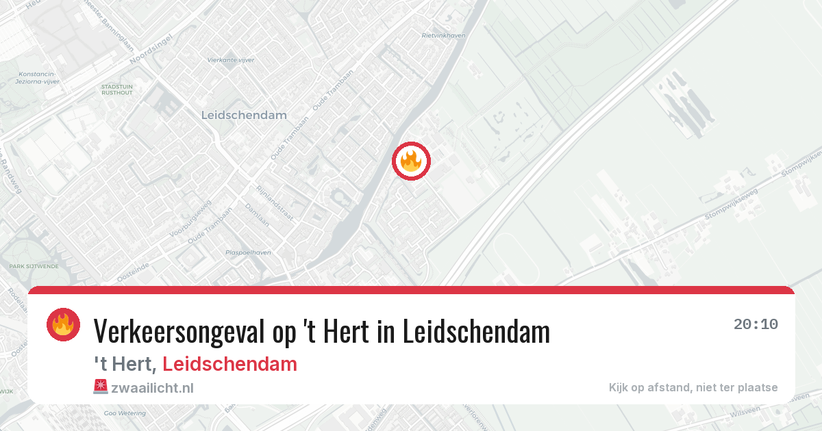 Verkeersongeval op 't Hert in Leidschendam — 14 jun 2026