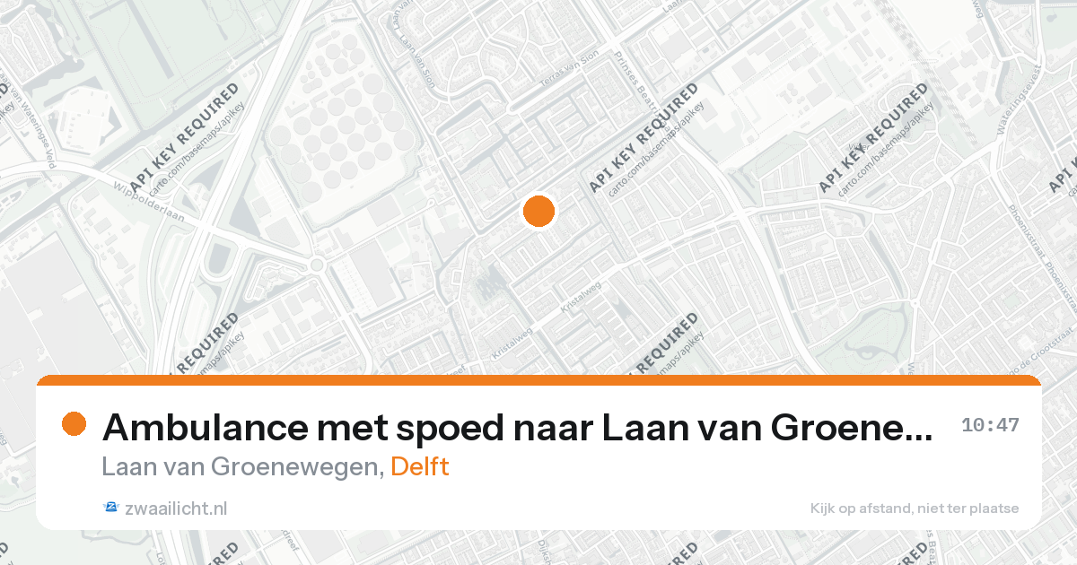 Ambulance met spoed naar Laan van Groenewegen in Delft — 26 aug 2026