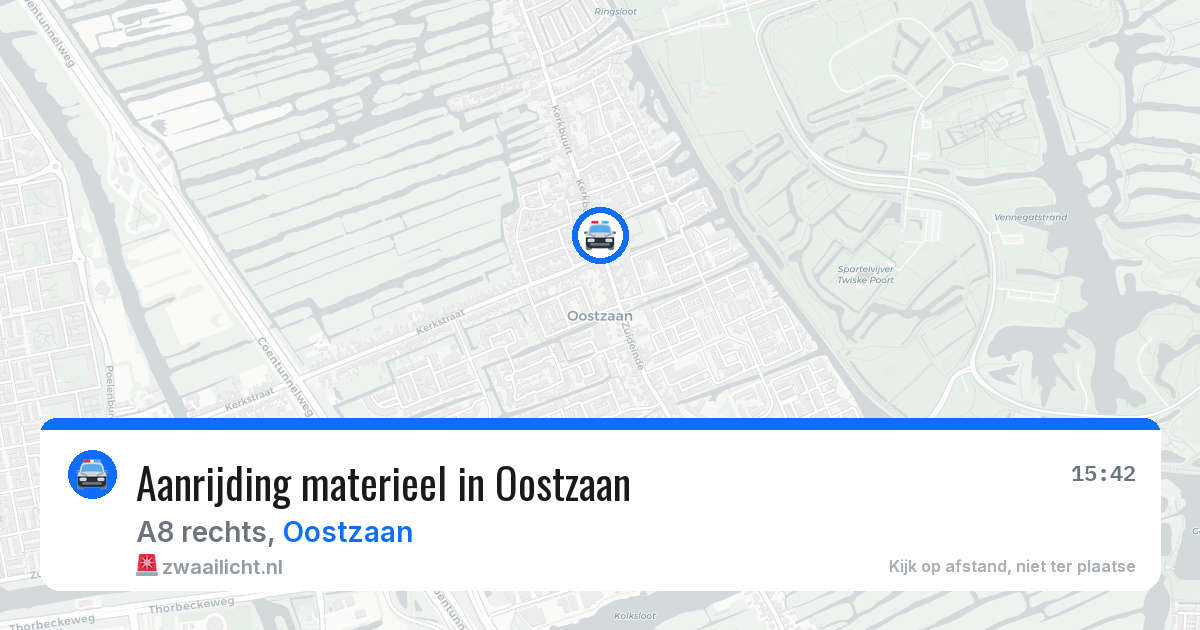 Aanrijding materieel in Oostzaan — 25 mrt 2026