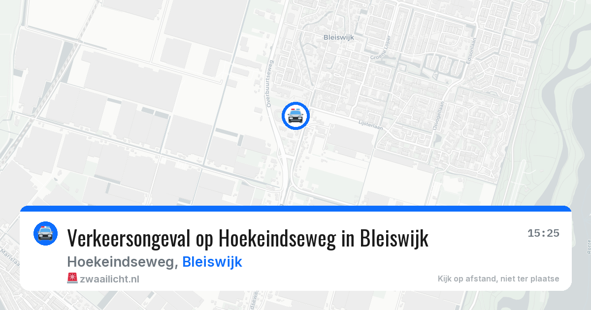 Verkeersongeval op Hoekeindseweg in Bleiswijk — 11 mei 2026