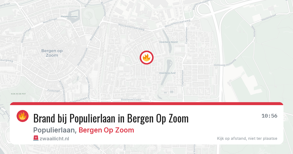 Brand bij Populierlaan in Bergen Op Zoom — 11 jul 2026