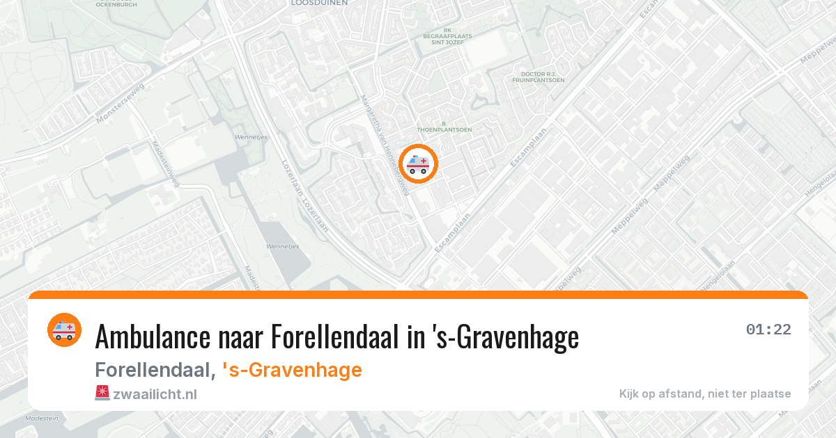 Ambulance naar Forellendaal in 's-Gravenhage — 2 apr 2026