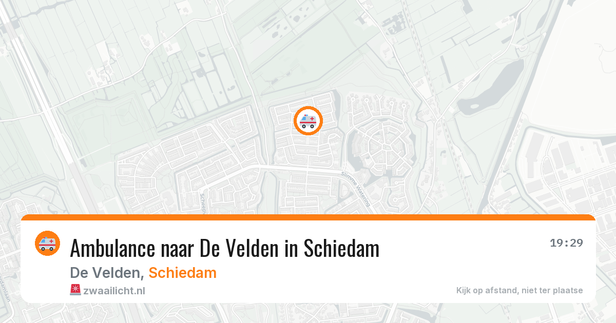 Ambulance naar De Velden in Schiedam — 29 jan 2026
