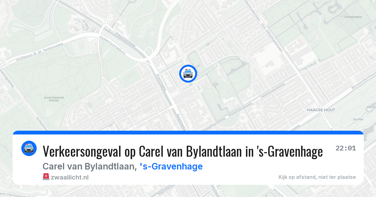 Verkeersongeval op Carel van Bylandtlaan in 's-Gravenhage — 4 apr 2026