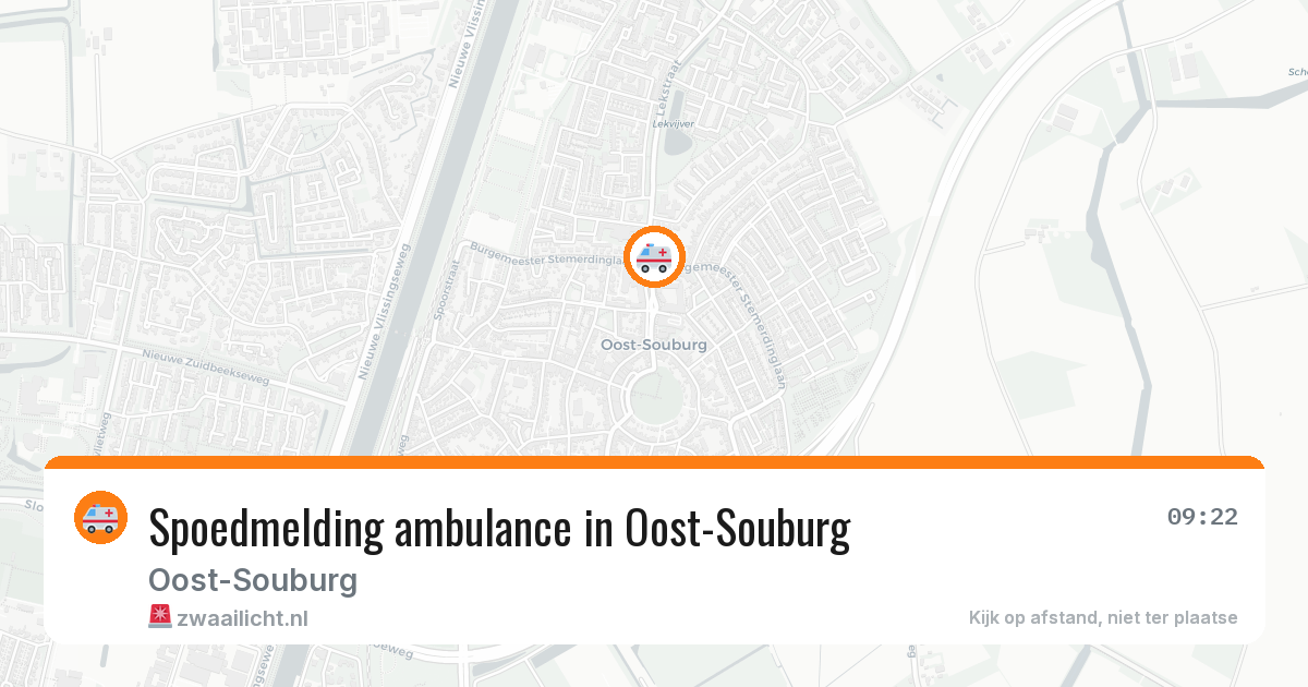 Spoedmelding ambulance in Oost-Souburg — 21 jun 2026
