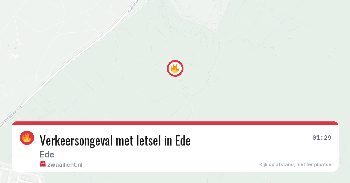 Verkeersongeval met letsel in Ede — 14 aug 2026