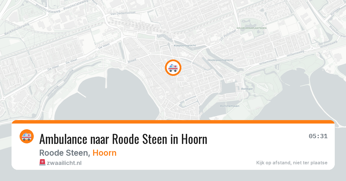 Ambulance naar Roode Steen in Hoorn — 11 jul 2026