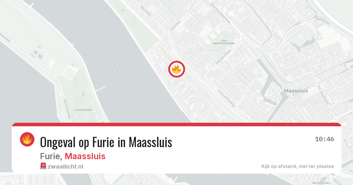Ongeval op Furie in Maassluis — 12 apr 2026
