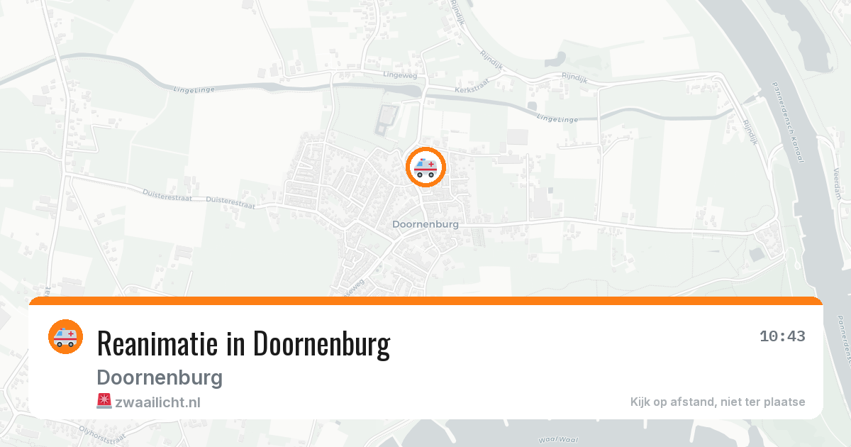 Reanimatie in Doornenburg — 5 jun 2026