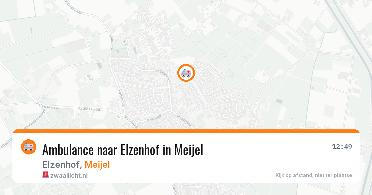 Ambulance naar Elzenhof in Meijel — 26 jun 2026