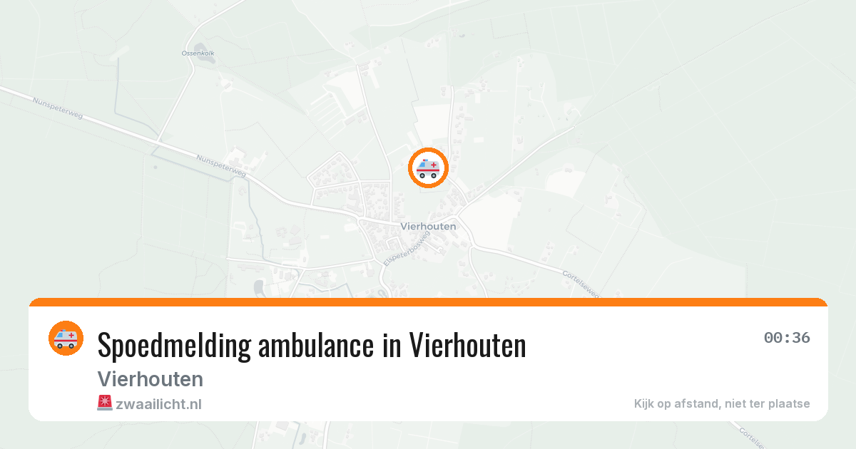Spoedmelding ambulance in Vierhouten — 6 mei 2026