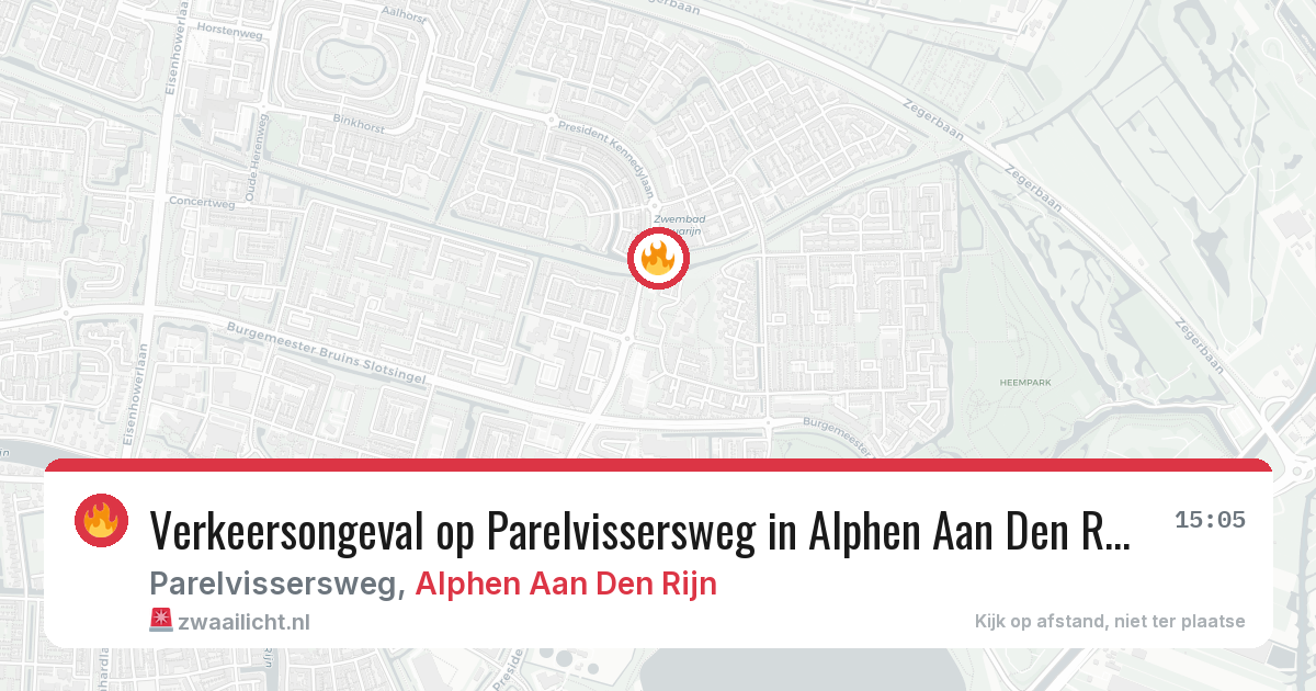 Verkeersongeval op Parelvissersweg in Alphen Aan Den Rijn — 25 mrt 2026