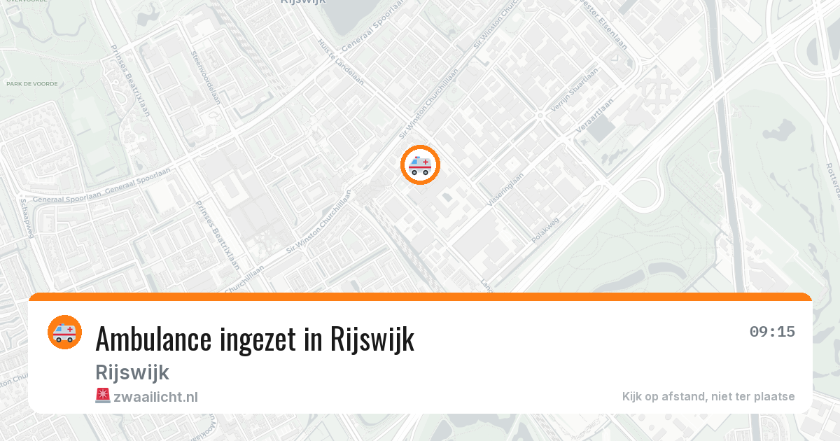 Ambulance ingezet in Rijswijk — 11 aug 2026