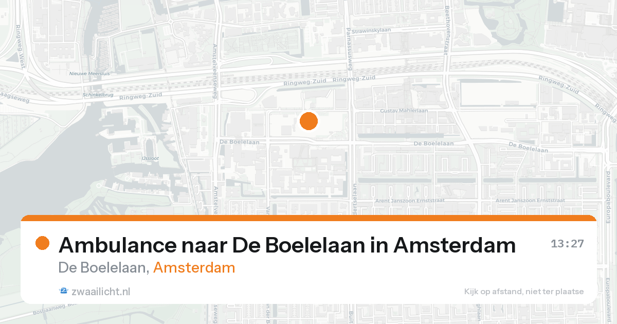 Ambulance naar De Boelelaan in Amsterdam — 27 mei 2026