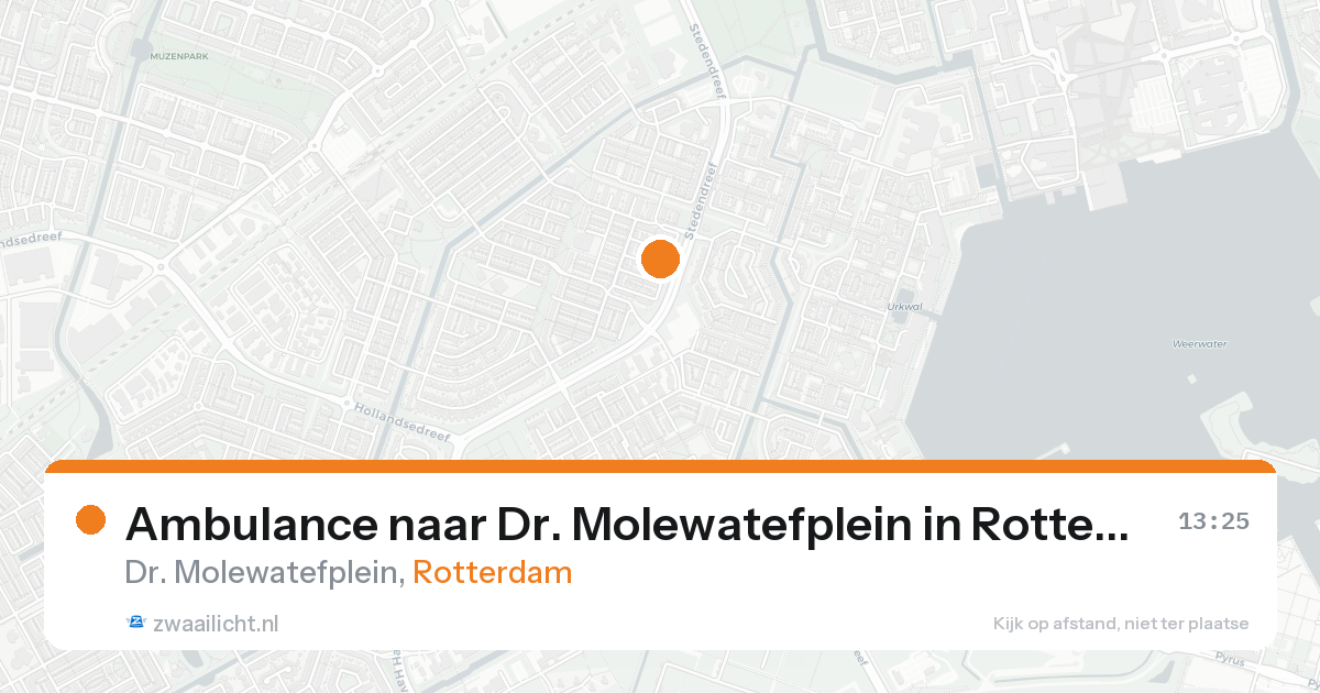 Ambulance naar Dr. Molewatefplein in Rotterdam — 30 jan 2026