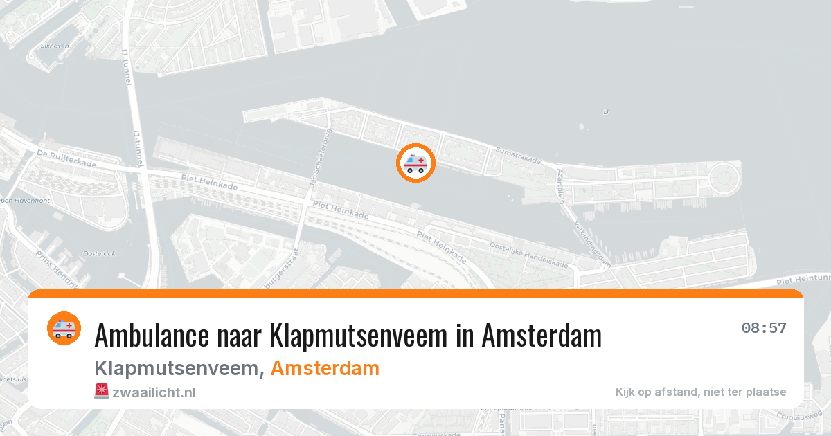 Ambulance naar Klapmutsenveem in Amsterdam — 28 jul 2026