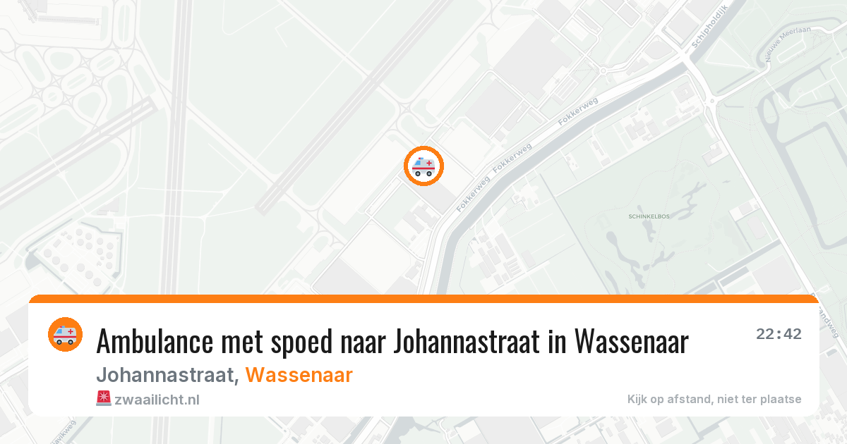 Ambulance met spoed naar Johannastraat in Wassenaar — 17 jan 2026