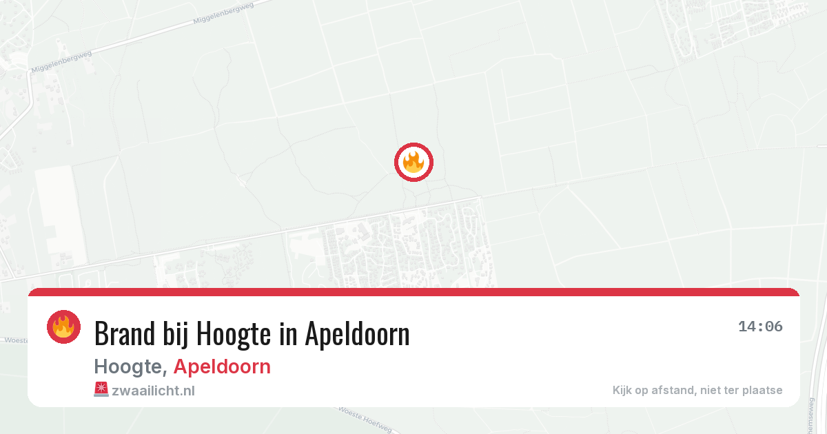 Brand bij Hoogte in Apeldoorn — 3 jun 2026