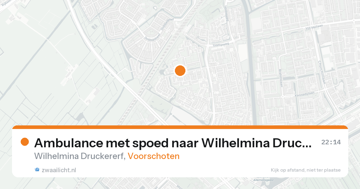 Ambulance met spoed naar Wilhelmina Druckererf in Voorschoten — 15 jun 2026