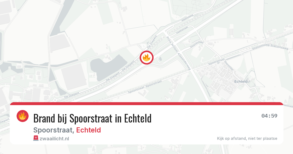 Brand bij Spoorstraat in Echteld — 28 jun 2026