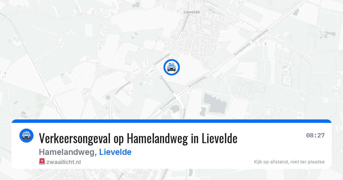 Verkeersongeval op Hamelandweg in Lievelde — 10 jun 2026