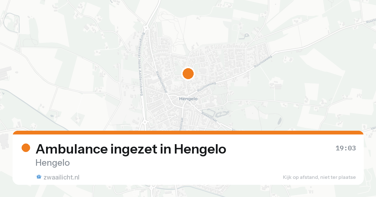 Ambulance ingezet in Hengelo — 30 jan 2026