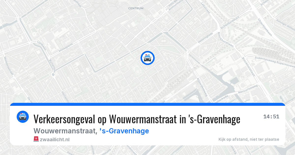 Verkeersongeval op Wouwermanstraat in 's-Gravenhage — 25 jan 2026