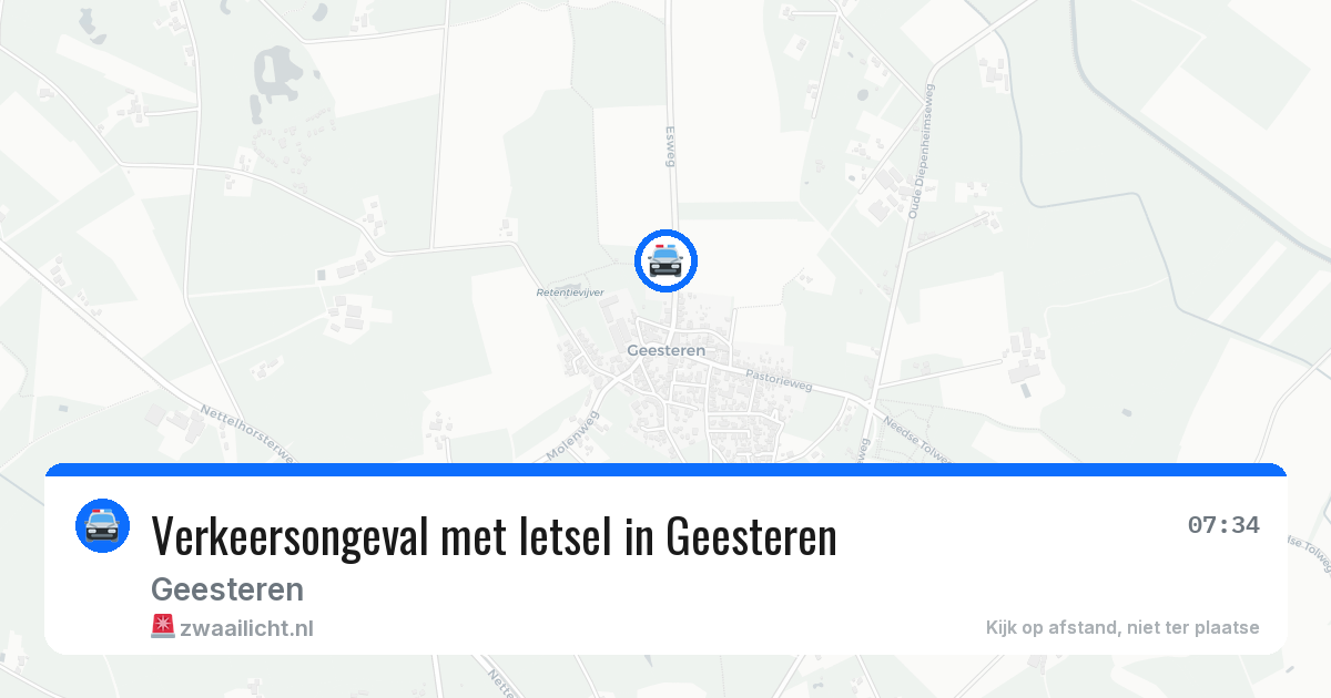 Verkeersongeval met letsel in Geesteren — 19 jun 2026