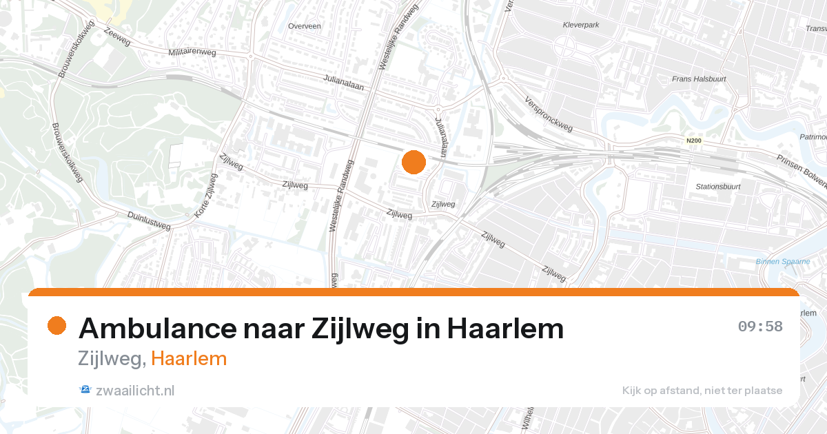 Ambulance naar Zijlweg in Haarlem — 27 aug 2026