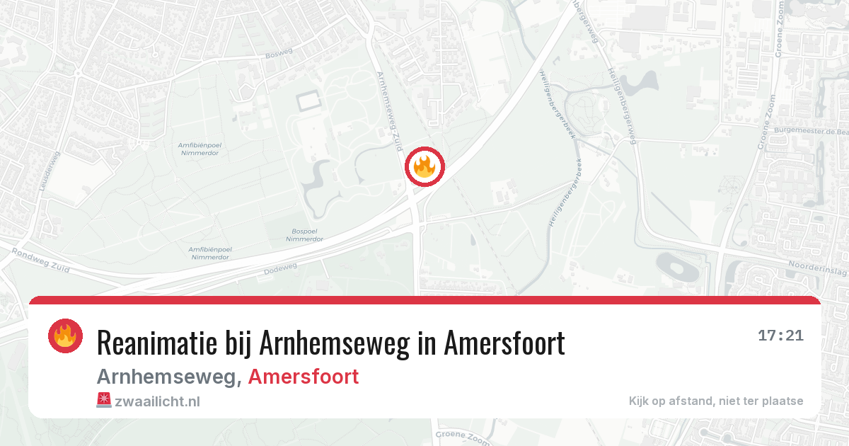 Reanimatie bij Arnhemseweg in Amersfoort — 1 jul 2026