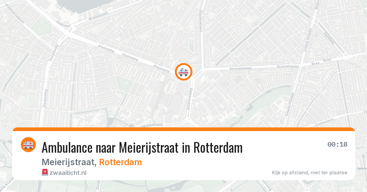 Ambulance naar Meierijstraat in Rotterdam — 10 mei 2026