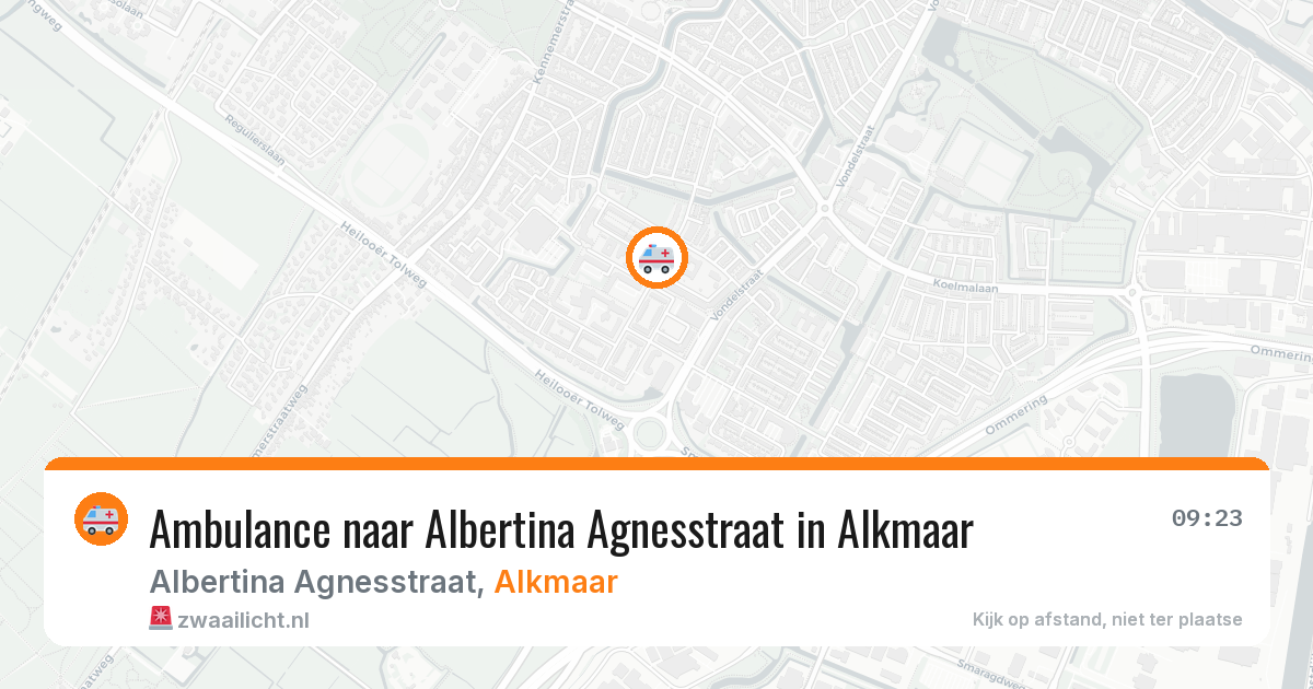 Ambulance naar Albertina Agnesstraat in Alkmaar — 2 jul 2026