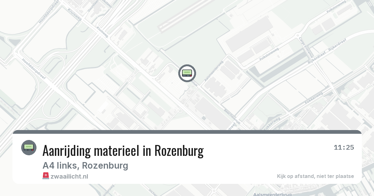 Aanrijding materieel in Rozenburg — 29 jan 2026