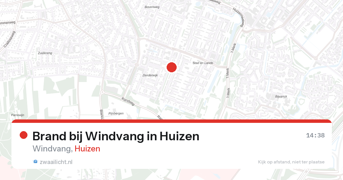 Brand bij Windvang in Huizen — 3 mrt 2026